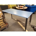 Blue Teknion 60"L x 30"W Height Adjustable Mobile Work Table